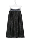 BALMAIN LOGO WAISTBAND SKIRT