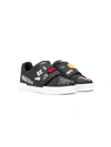 DOLCE & GABBANA LOGO PATCH LOW TOP SNEAKERS