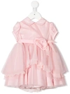 Aletta Tulle Detail Party Dress In Pink