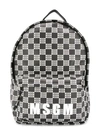 MSGM LOGO CHECK BACKPACK