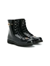 DOLCE & GABBANA TEEN EMBELLISHED ANKLE BOOTS