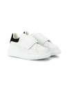 Alexander Mcqueen Touch-strap Extended Sole Sneakers In White