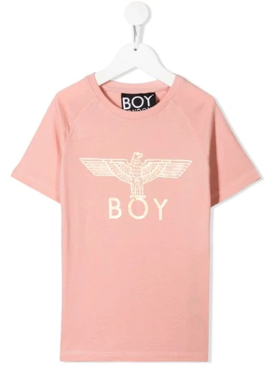 Boy London Teen Logo印花t恤 In Pink