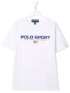 Polo Ralph Lauren Graphic Logo-print T-shirt In White