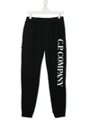 C.p. Company Teen Jersey Sweatpants In Blue