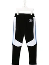 Balmain Contrast Panelled Sweatpants In Black