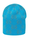GUCCI COTTON HAT WITH GG MOTIF IN LAMÉ