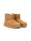 Ugg Teen Shearling Ankle Boots In Black