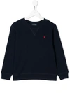 Polo Ralph Lauren Cotton Sweatshirt In Blue