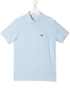 Lacoste Classic Logo-patch Cotton-pique Polo Shirt 4-14 In Blue