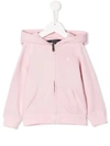 Polo Ralph Lauren Girls' French Terry Zip-up Hoodie - Little Kid In Pink