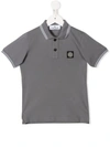 STONE ISLAND JUNIOR LOGO PATCH POLO SHIRT