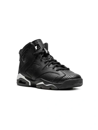 Jordan Kids' 6 Retro Bg运动鞋 In Black