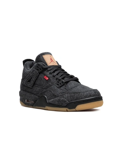 Jordan Kids' X Levis  4 Rtr Levis Nrg Bg Trainers In Black