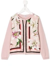 DOLCE & GABBANA CARDIGAN MIT BLUMEN-PRINT