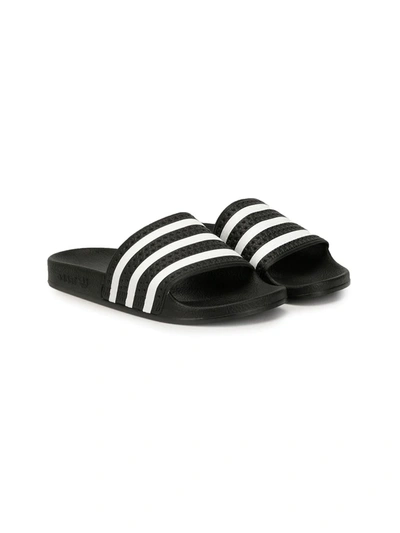 Adidas Originals Adidas Boys' Big Kids' Adilette Slide Sandals In Core Black/cloud White/core Black