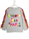 Stella Mccartney Throw Some Shapes Print Sweatshirt In Grey