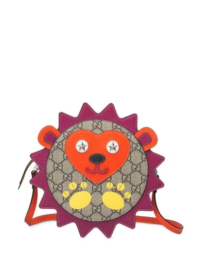 Gucci Kids' Children's Gg Hedgehog Messenger Bag In Beige