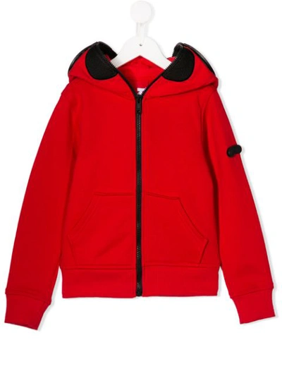 Ai Riders On The Storm Kids' Zipped Hooded Sweatshirt In Red