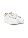 MOSCHINO TWO-TONE LOW-TOP SNEAKERS