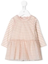 ALETTA SPARKLY STRIPED DRESS