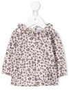 Aletta Leopard-print Blouse In Grey