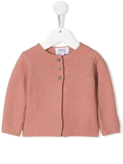 Aletta Babies' Button-up Cardigan In Neutrals