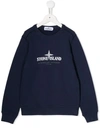 STONE ISLAND JUNIOR LOGO OVERSIZED SWEATSHIRT