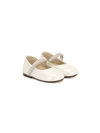 Babywalker Crystal-embellished Ballerina Shoes In White
