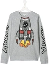 STELLA MCCARTNEY TEEN ROCKET PRINT SWEATSHIRT