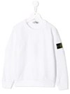 STONE ISLAND JUNIOR LOGO PATCH RELAXED-FIT SWEATSHIRT