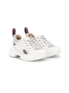 Gucci Kids' Flashtrek Leather Sneakers In White
