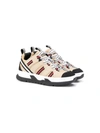 BURBERRY LOW TOP STRIPED trainers