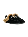 GUCCI MONOGRAM HORSEBIT SLIPPERS