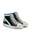 GOLDEN GOOSE SLIDE CORDUROY HIGH-TOP SNEAKERS