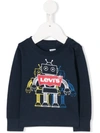 Levi's Robot Print Sweatshirt In Blue