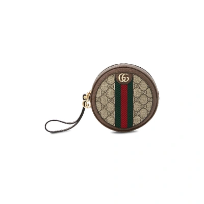 Gucci Ophidia Gg Coin Purse In Beige