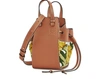 LOEWE HAMMOCK DRAWSTRING FLORAL MINI SHOULDER BAG,303.30.V07/8100