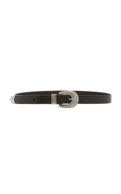 Anderson's Western Full Grain Leather Belt   In Black