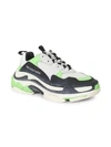 Balenciaga Triple S Sneakers In Blanc Vert