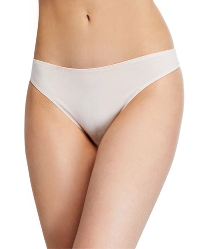 Skin Genny Whisper Weight Thong In Pale Pink
