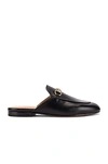 Gucci Princetown Horsebit-detailed Leather Slippers In Black