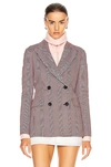 ROSETTA GETTY DOUBLE BREASTED LAPEL JACKET,ROGT-WO4