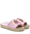 GUCCI PILAR LEATHER SLIDES,P00433879