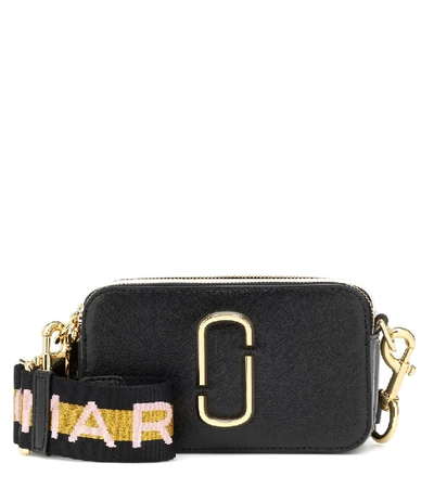 Marc Jacobs The Snapshot Leather Camera Bag In New Black Multi