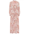 CHLOÉ FLORAL SILK MAXI DRESS,P00442568