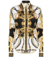 VERSACE Printed silk shirt,P00444944