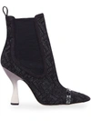 FENDI COLIBRÌ POINTED ANKLE BOOTS