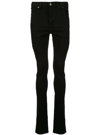 Keiser Clark Leopard Print Detail Skinny Jeans In Black