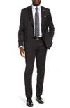 TED BAKER JAY TRIM FIT WINDOWPANE WOOL SUIT,TB33317 358